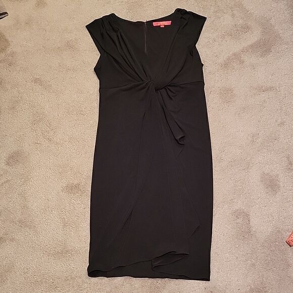 Catherine Malandrino black  bodycon dress w twist - Picture 8 of 13